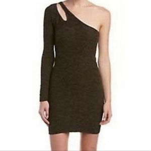 New BCBG Generation Bodycon One-Shoulder Textured Mini Dress, Size: XS